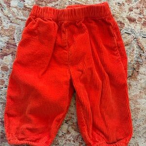 Vild House of Little - Orange velour toddler pants - size 1-2T